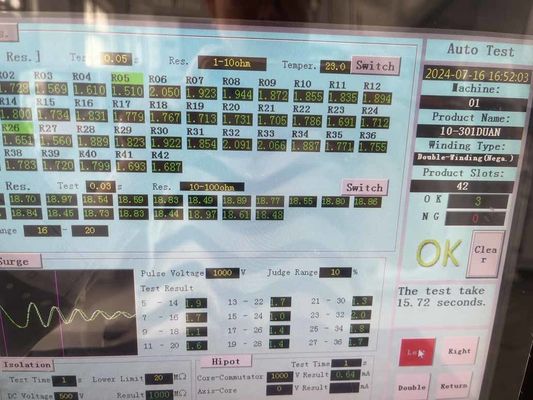 WIND-ATS-300 Máy cuộn động cơ DC AC Double Station Armature Test Panel nhà cung cấp