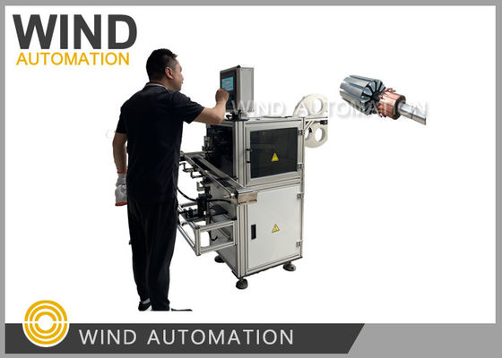DC Motor Skew Armature Paper Inserting Machine Slot Cell Insulation 0,5 đến 0,8 giây mỗi khe